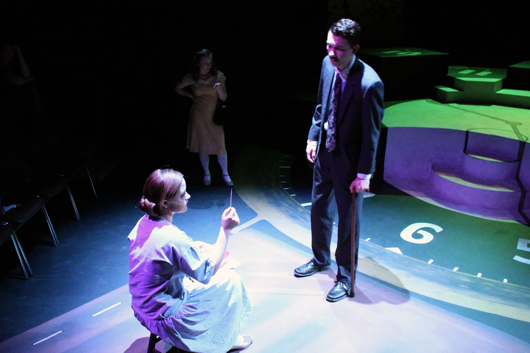 "Those brushes flying from the dials to the paint to the dials -- to their lips."