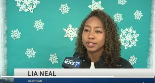 VIDEO: Olympians @ JoshDavis_USA , @ Nathangadrian and @ LiaNeal visited young swimmers who take part in a program in # Queens . 