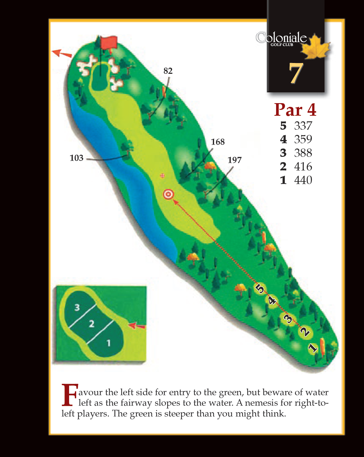 Coloniale Golf Scorecard Edmonton Beaumont - Hole 7