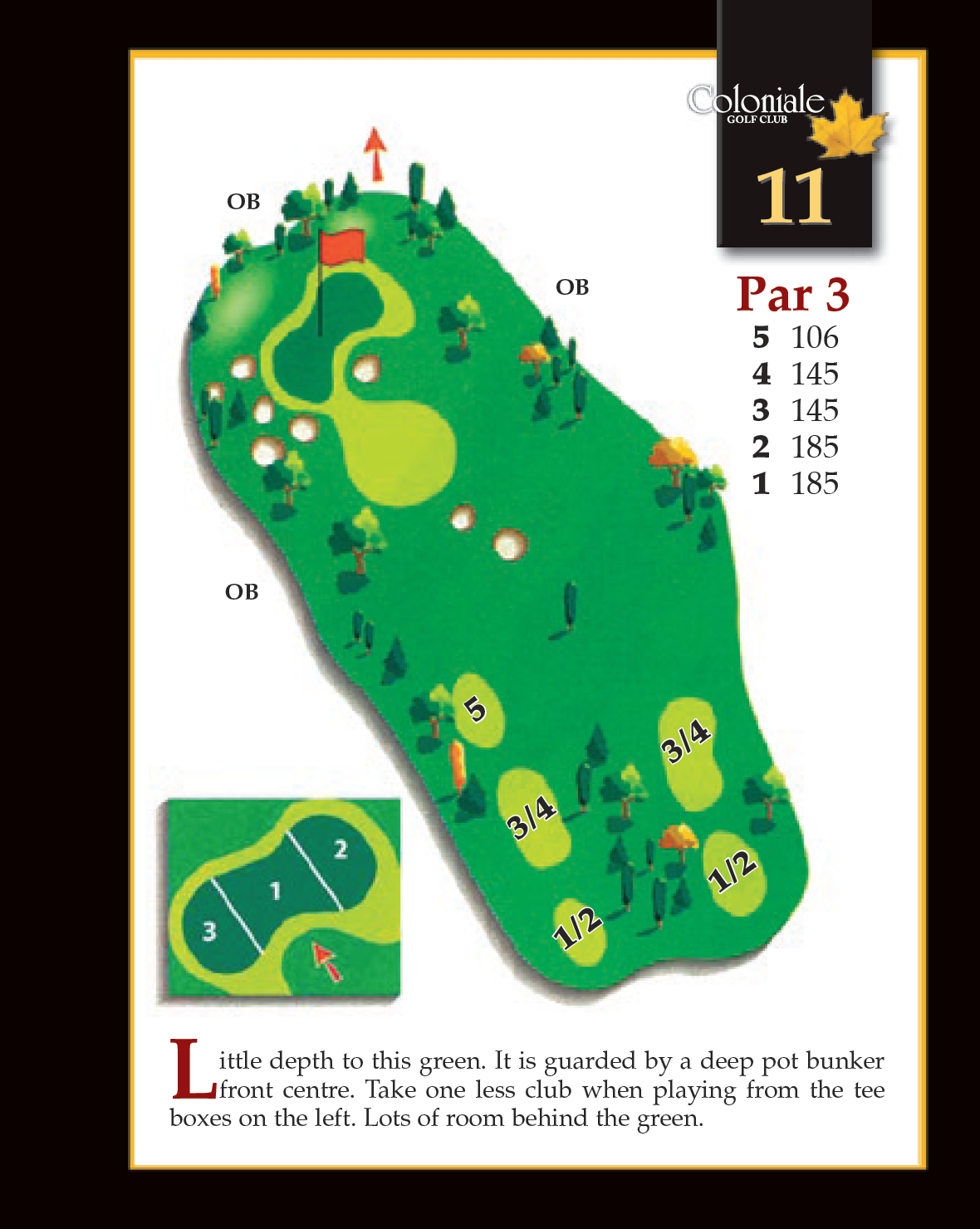 Coloniale Golf Scorecard Edmonton Beaumont - Hole 11