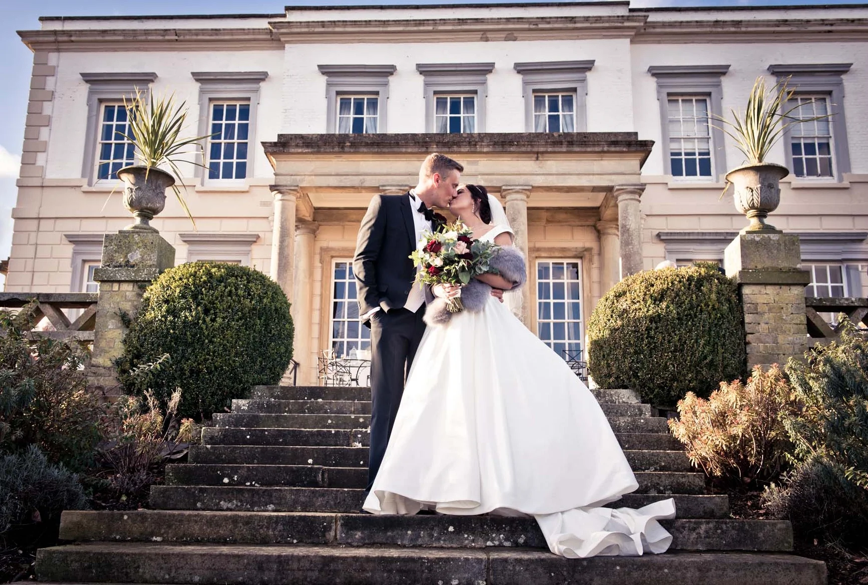 Bride and Groom Hotel Estate Wedding Photography | Buxted Park Sussex Photography | Classic Elegant Wedding Photography Sussex