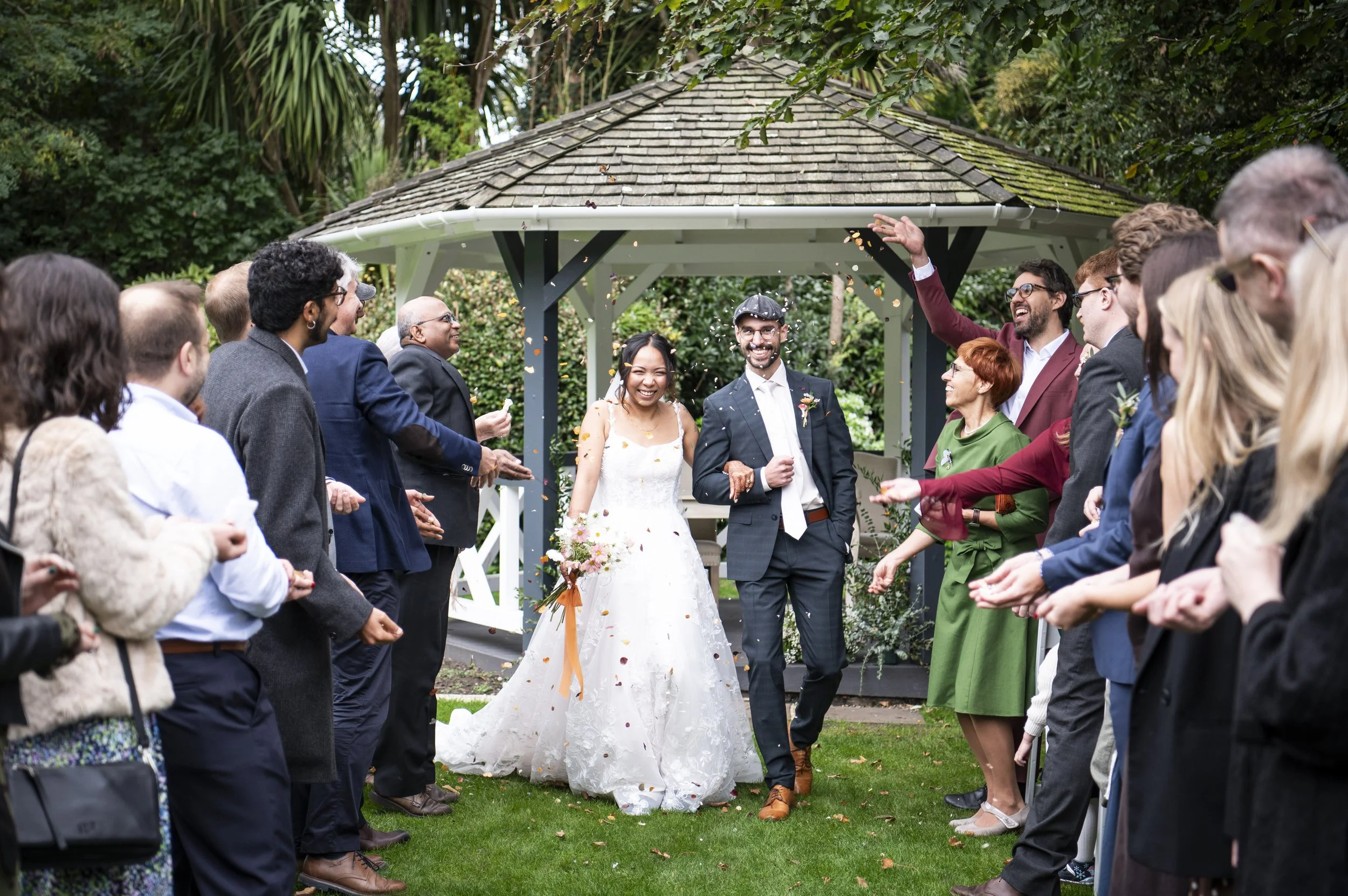 pelham house wedding outdoor sussex confetti