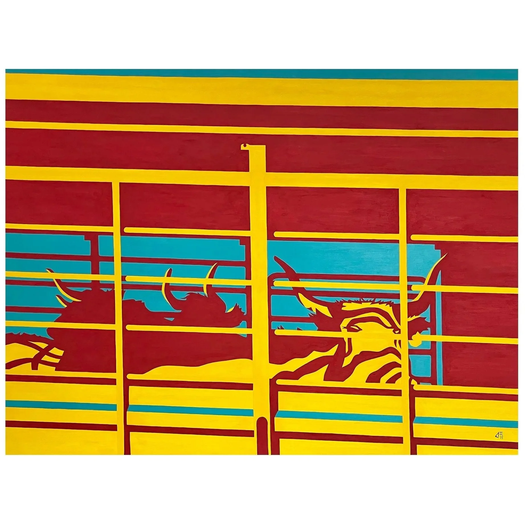 OH, GIVE ME A HOME 36" x 48" acrylic on canvas