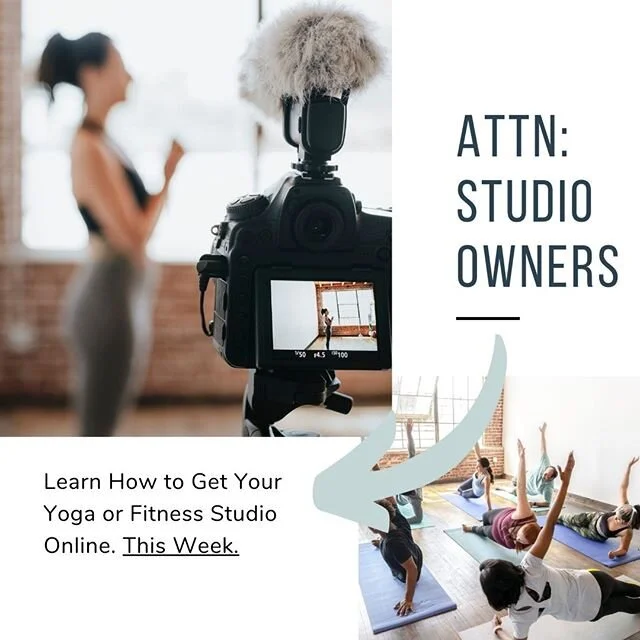 ATTENTION: STUDIO + FITNESS STUDIO OWNERS

Are you worried about how COVID-19 will impact your yoga or fitness studio in the coming weeks?

We’re offering a FREE live workshop this Friday, March 13 at 9:30 a.m. PST where you will learn how to get your yoga or fitness studio online this week:

FREE Live Workshop: Learn How to Get Your Yoga or Fitness Studio Online this Week
Friday, March 13th @ 9:30 am PST / 12:30 pm EST

You will learn: 🌟How to get your virtual studio up and running in less than an hour.
🌟How to seamlessly provide your studio members with access to your online classes.
🌟How to use Namastream with MindBody (or other studio scheduling software).
🌟How to live-stream your regular studio classes.
🌟Our tips for simple, effective, and inexpensive filming equipment.

Tag any studio owners that you know!

Register at namastream.com/studio or click the link in bio.