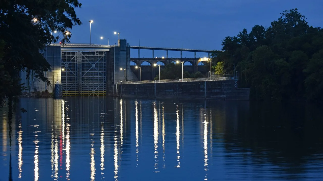 Twilight by the Locks of Wilson Dam8720.jpg