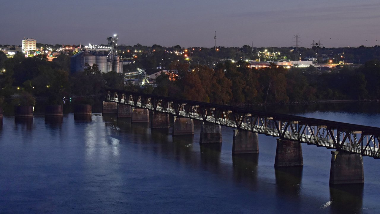 Morning Lights by the Old Railroad Bridge11720.jpg