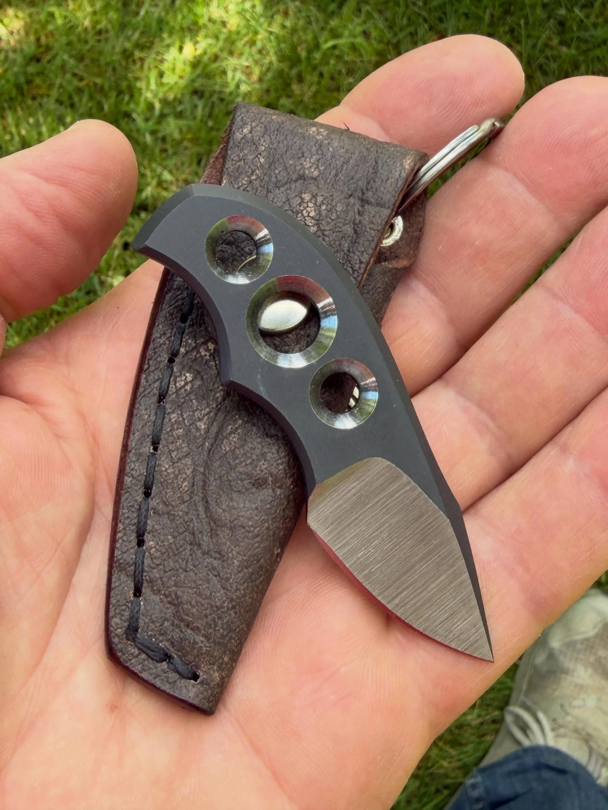 The keychain mini by @clark_handmade_knives sold by @africancustomknives Never pass up an opportunity to own something made by Mitch Clark!! #mitchclarkknives #africancustomknives