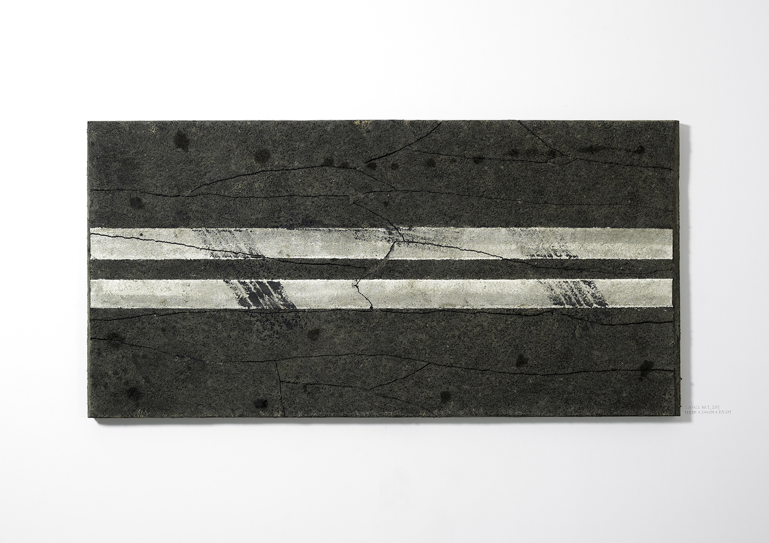   Surface No. 1 , 2012  122 cm x 244 cm x 7.5 cm   