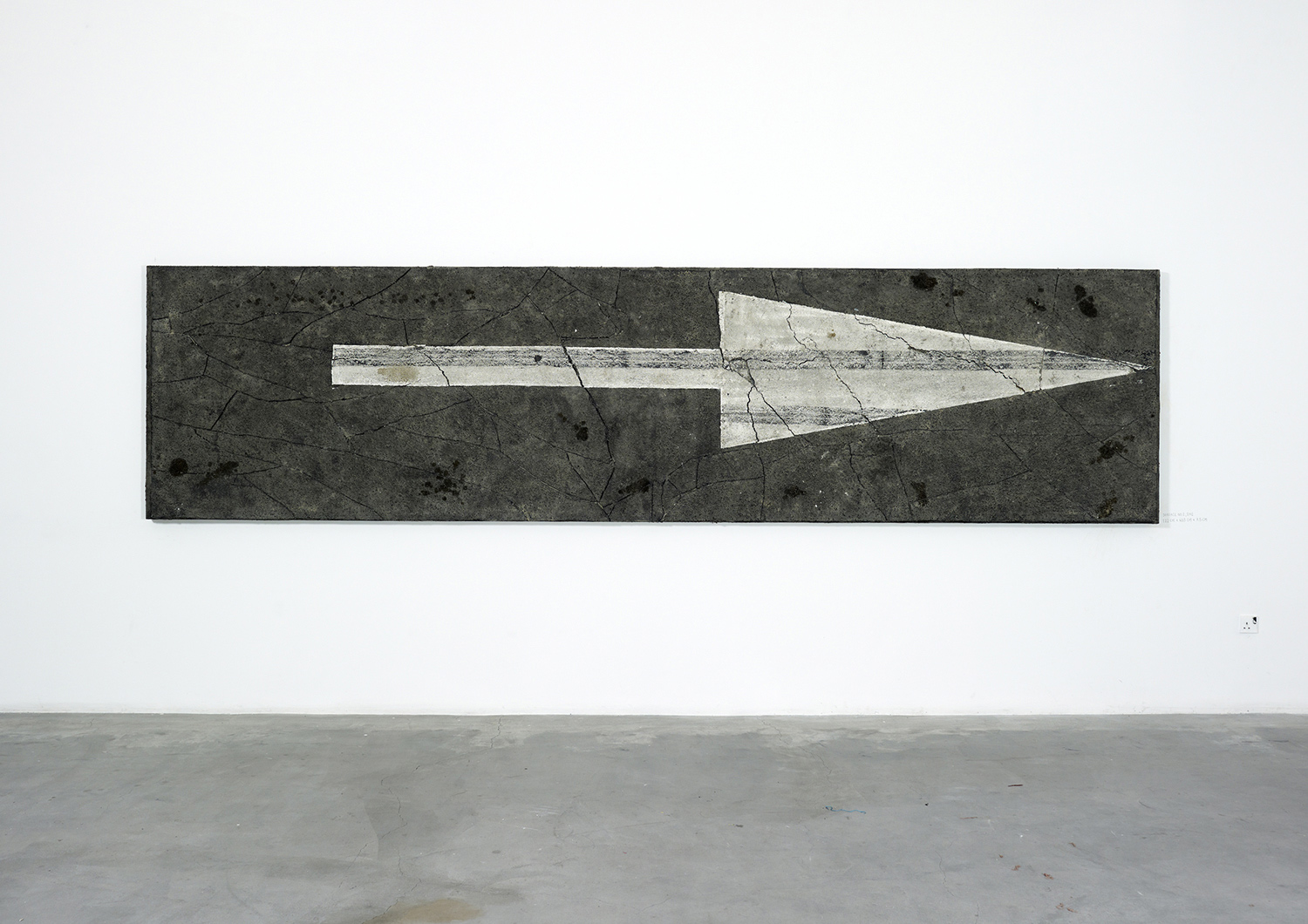   Surface No. 2 , 2012  122 cm x 488 cm x 7.5 cm 