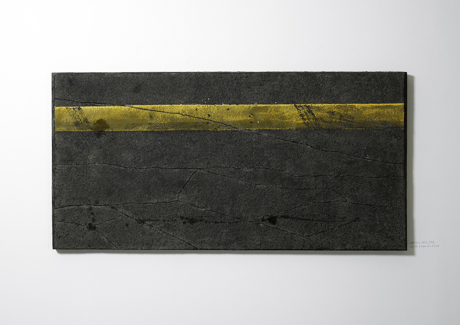   Surface No. 3 , 2012  122 cm x 244 cm x 7.5 cm 