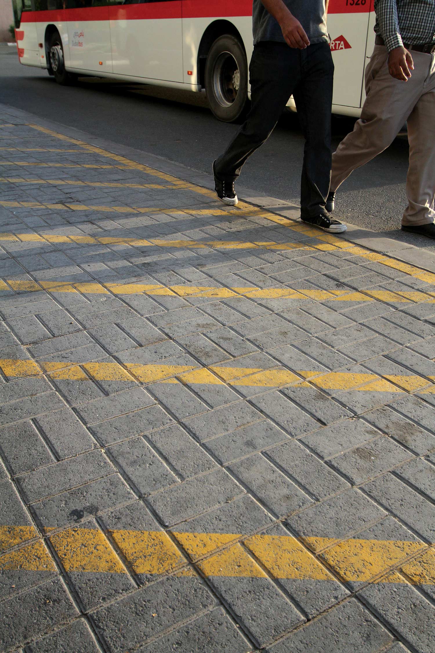  Original site of pavement bricks  Al Ghubaiba bus station, Bur Dubai 
