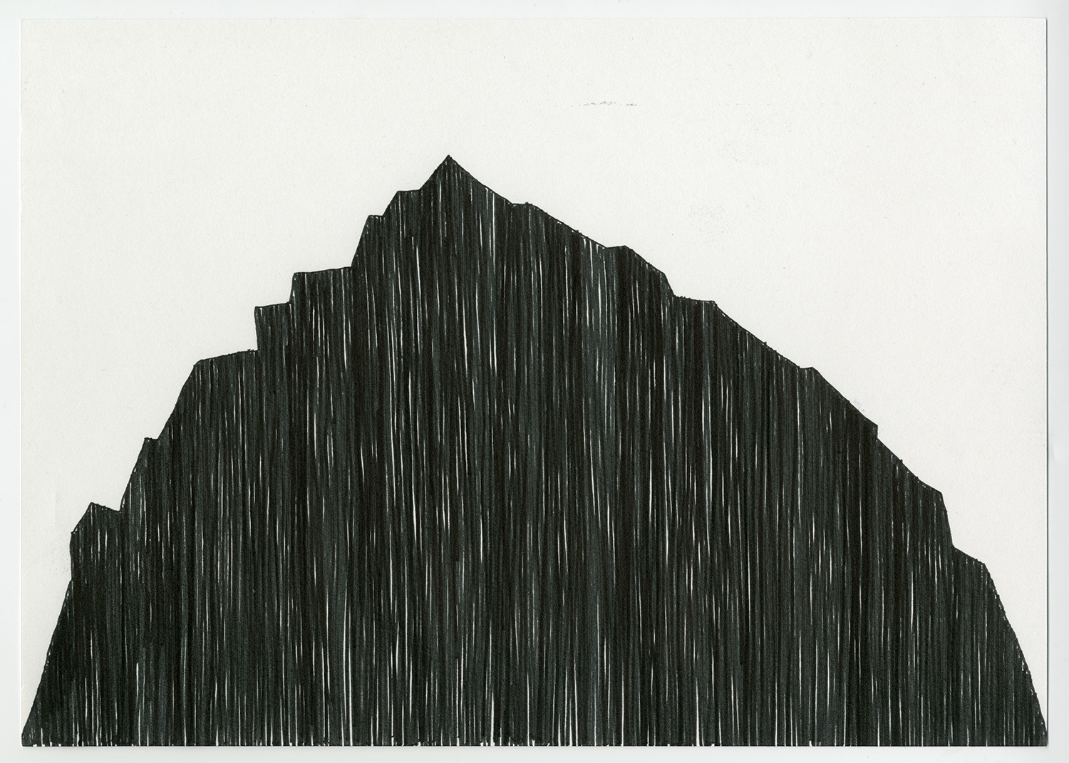   Absent Mountain , 2017  1 of 2 drawings (Diptych) 