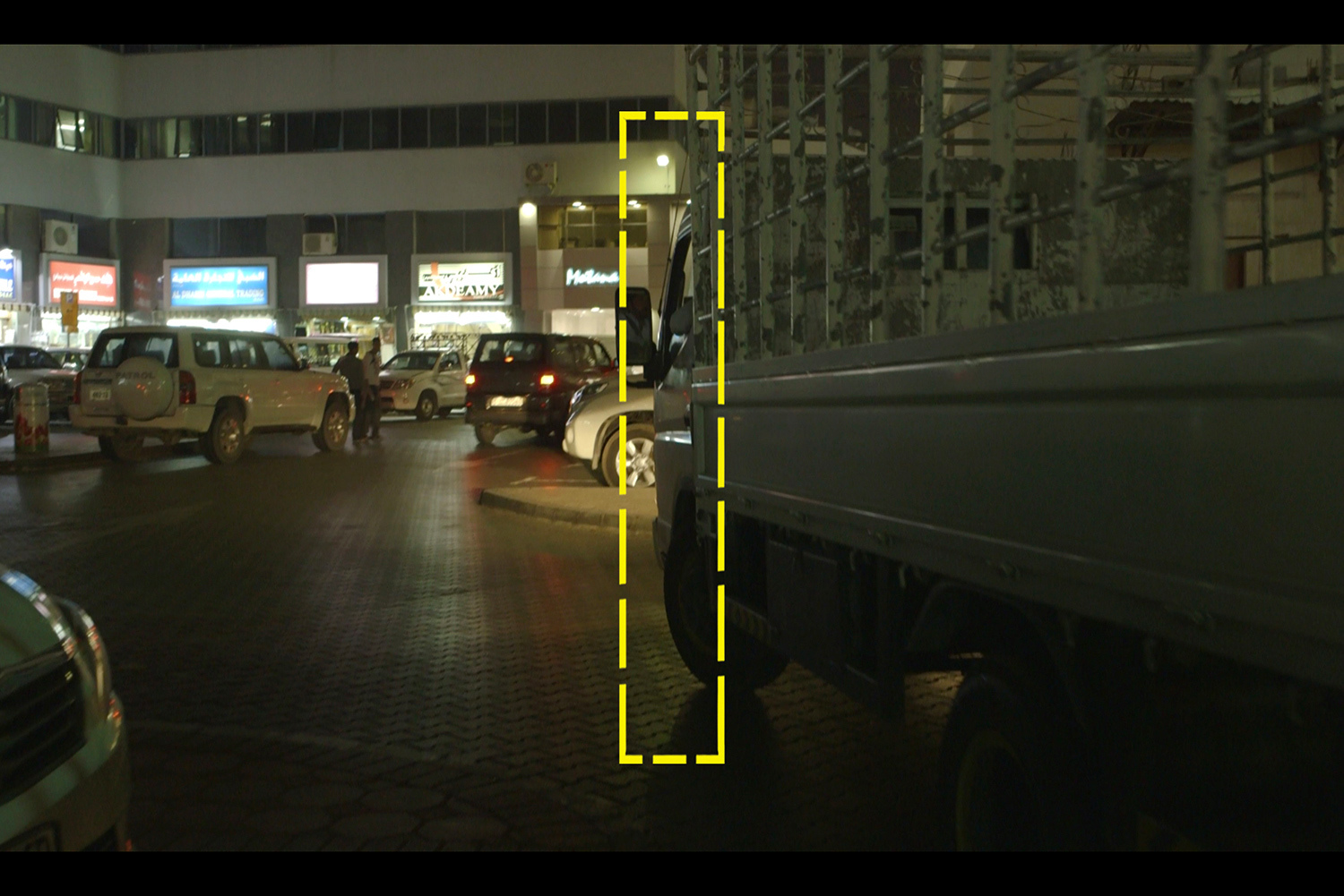  Footage Still  Highlighted in Yellow - video cropping in ratio to Boundary wall’s cross section dimensions 