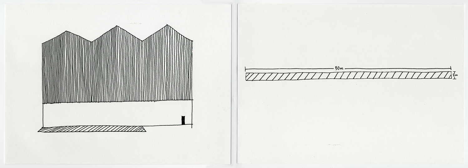   Default Residency , 2017 Ink on acid free fine grain paper Diptych: 21 x 29.7 cm each  