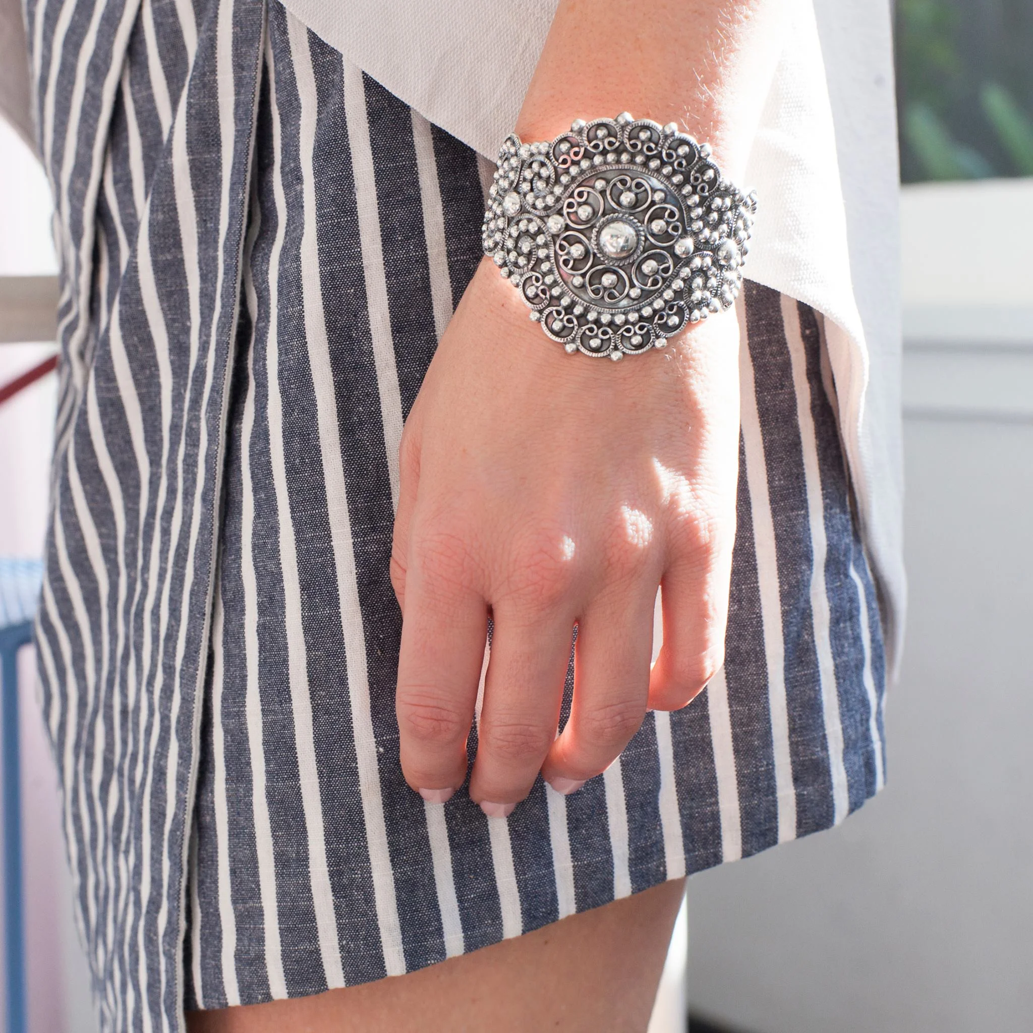 Do not place your oxidised silver into a cleaning solution as it can strip the dark areas and change the look of your piece!