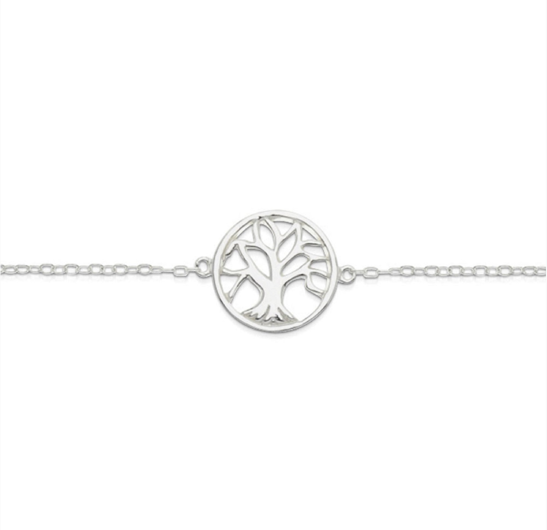 Silver Tree Of Life Bracelet - $39.95