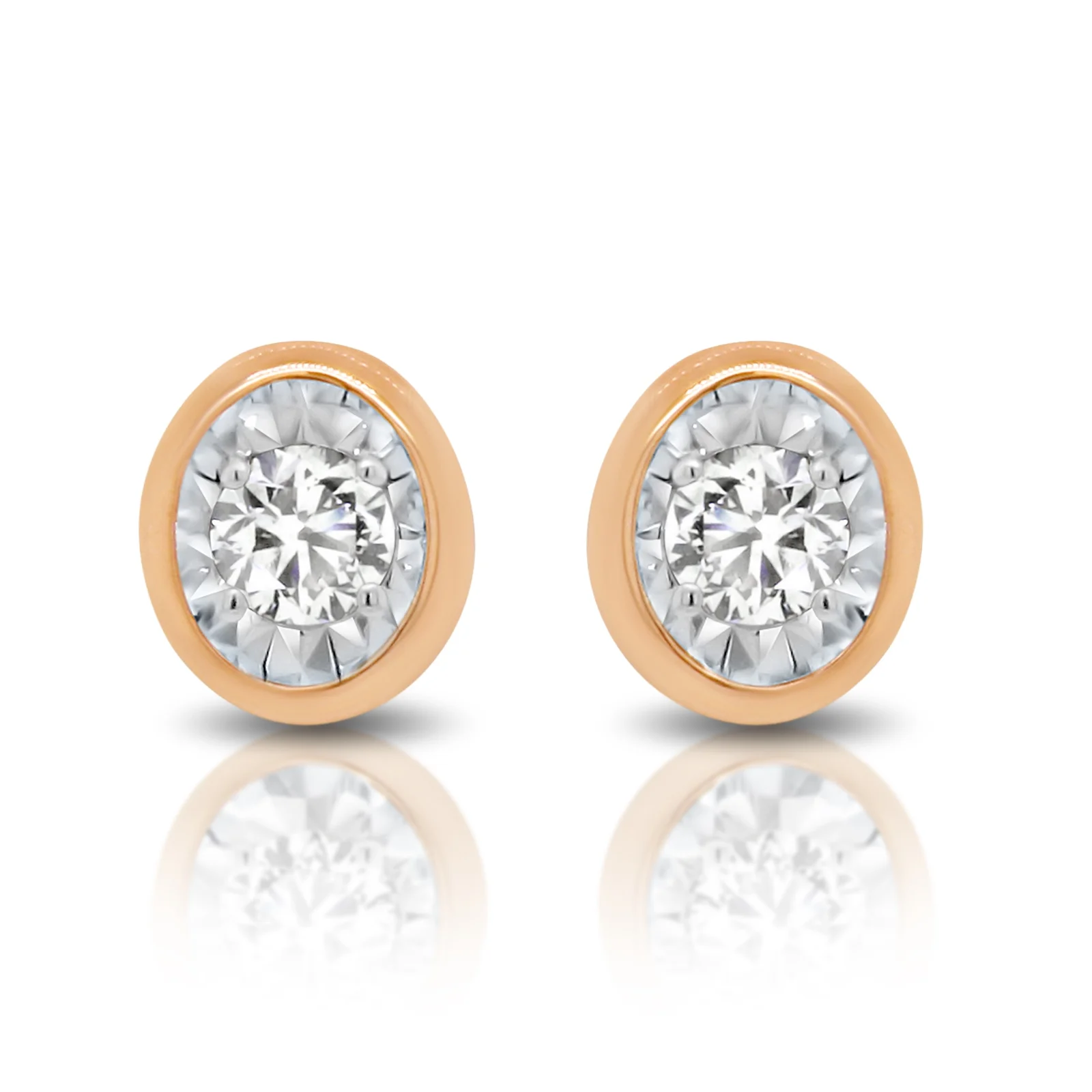 Diamond Solitaire Earrings - $499