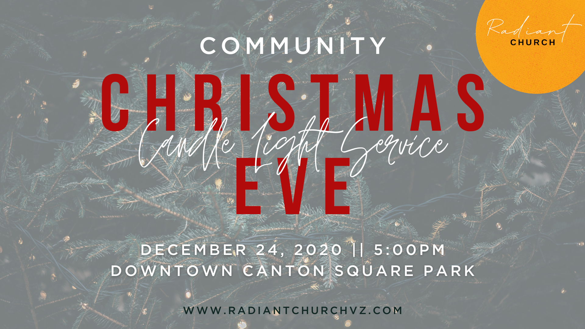 COMMUNITY CHRISTMAS EVE CANDLELIGHT SERVICE