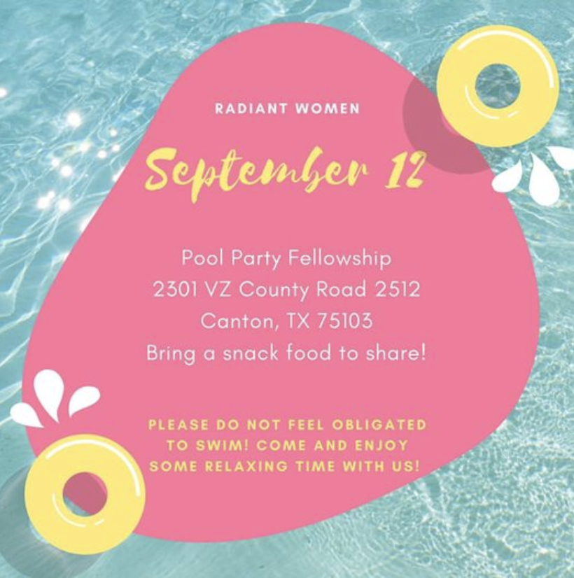 Radiant Women's Pool Party