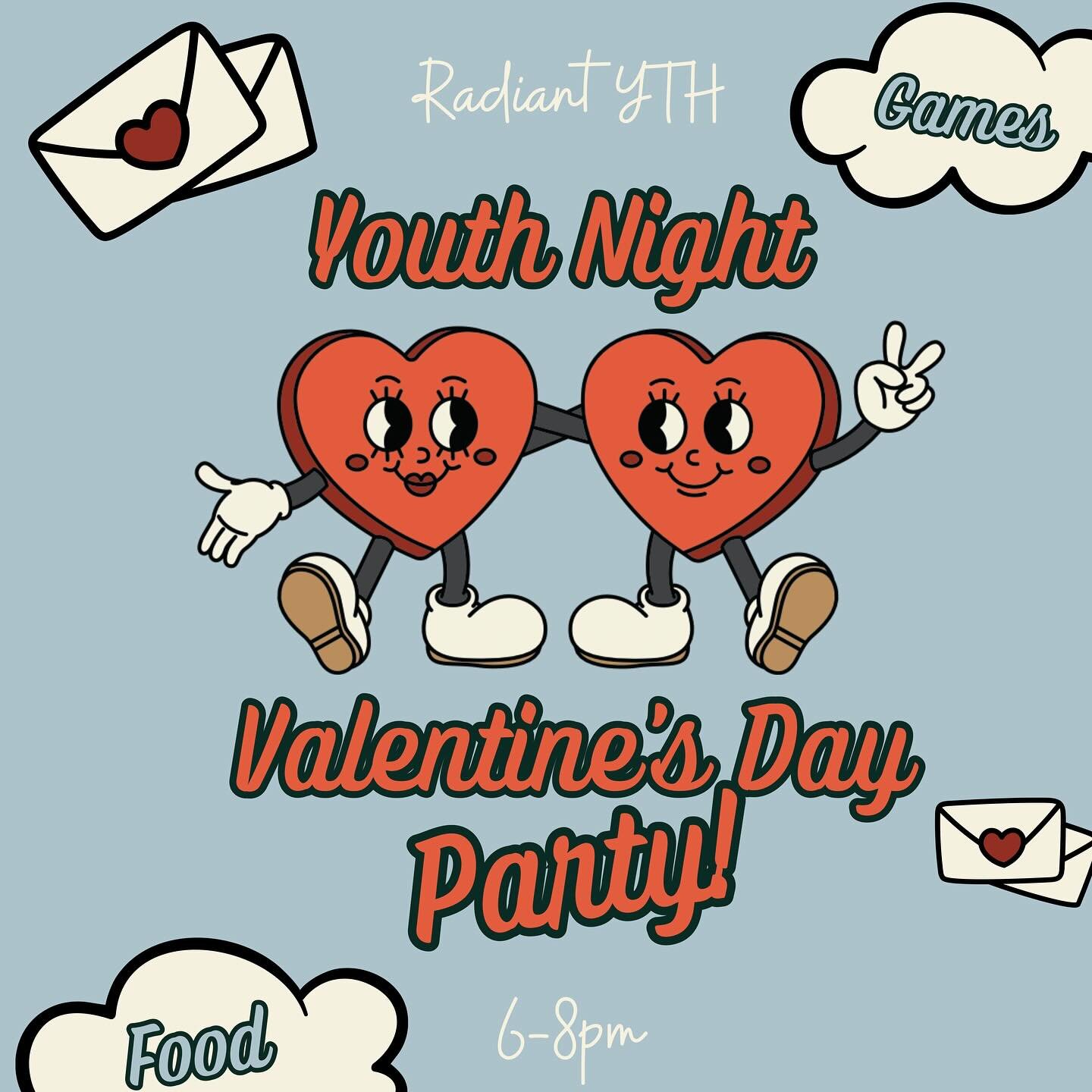 ❤️WHO&rsquo;S READY FOR A PARTY!❤️ This Wednesday night we&rsquo;ll have FOOD and lots of FUN GAMES planned out with an awesome message from Pastor Dan. Doors open at 6! We&rsquo;ll see you there!
