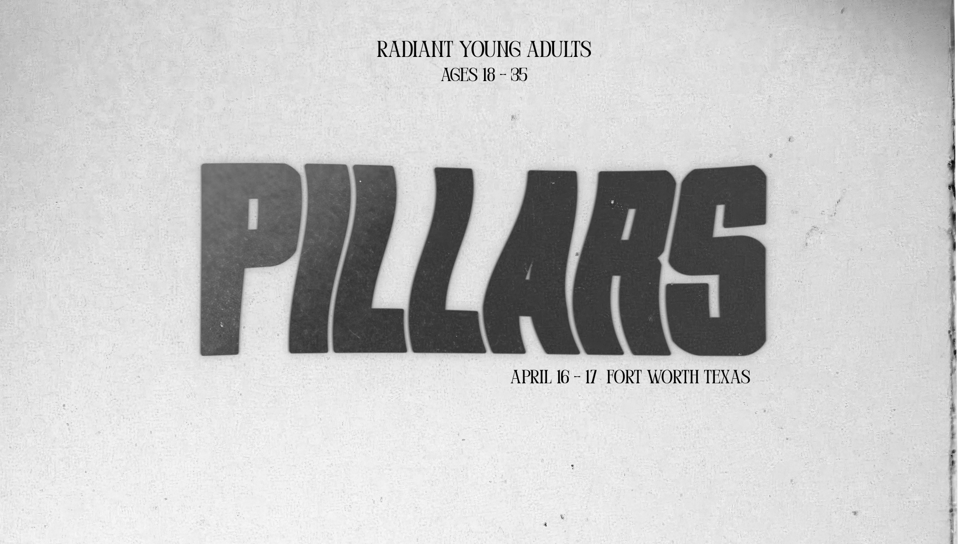 Pillars | Young Adults Conference 