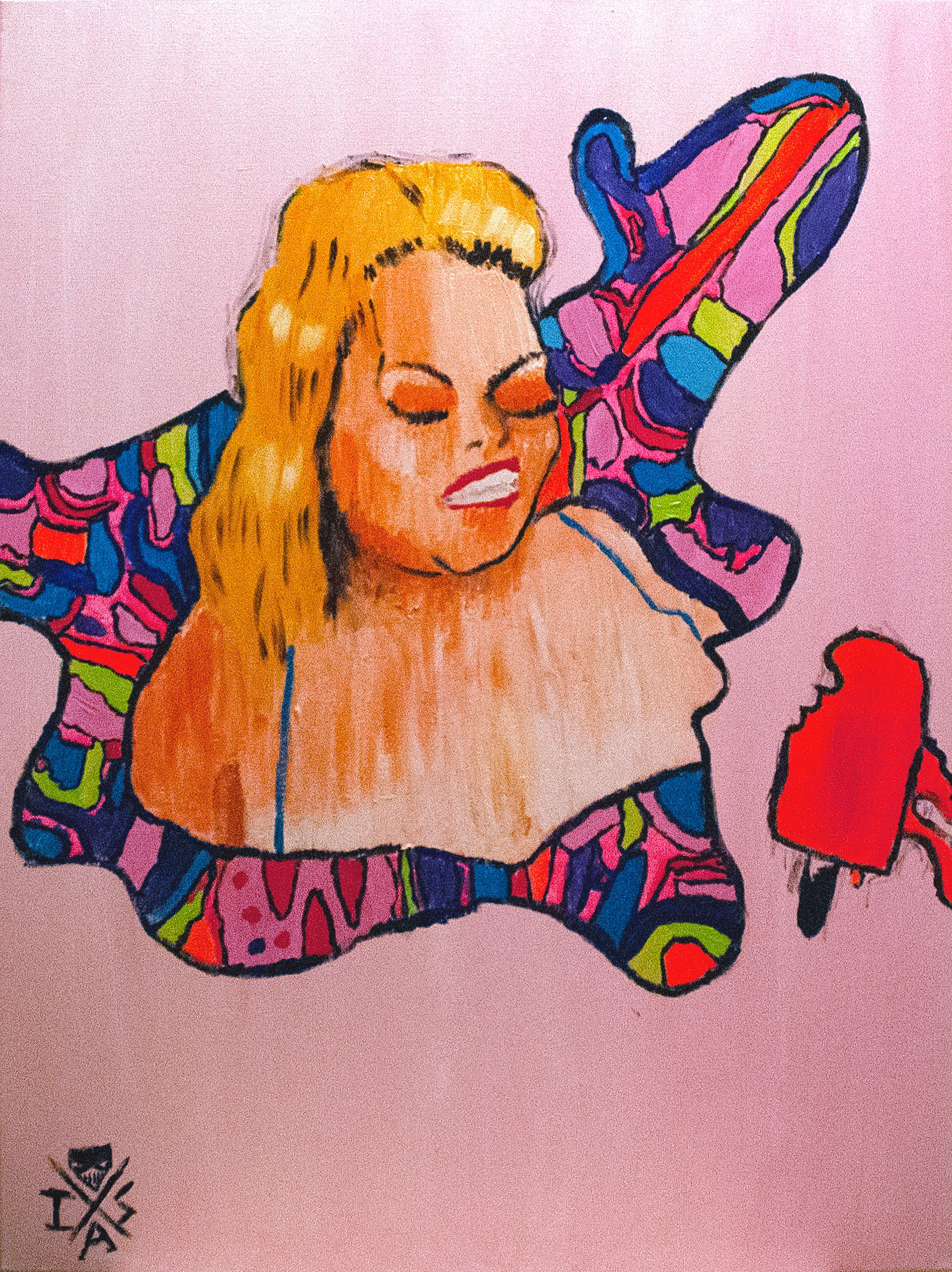 Paleta. 2018. Acrylic on canvas. 30” x 40” $600