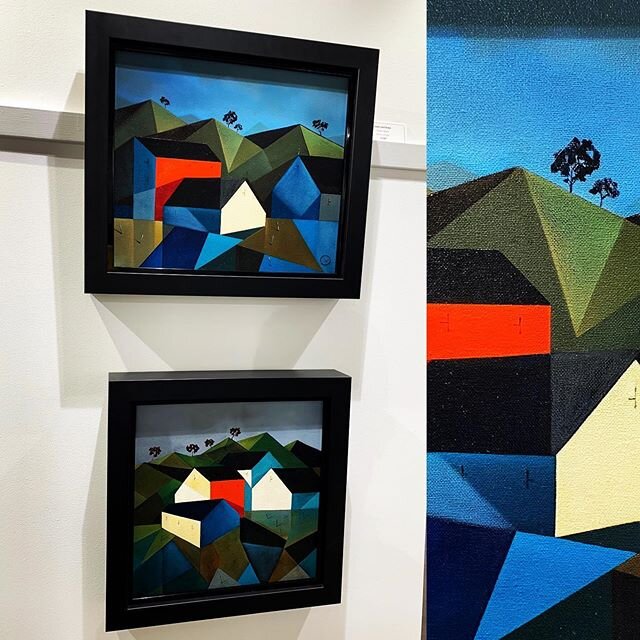 James Watkins | Cubist Light I &amp; II off to Munich, Germany 🇩🇪 exciting times in the gallery. 🔴 Open this weekend 10am - 4pm Saturday 11am - 4pm Sunday #SOLD #art #Gallery #cubism #painter #painting #colour #collector #landscape #ournewzealand 