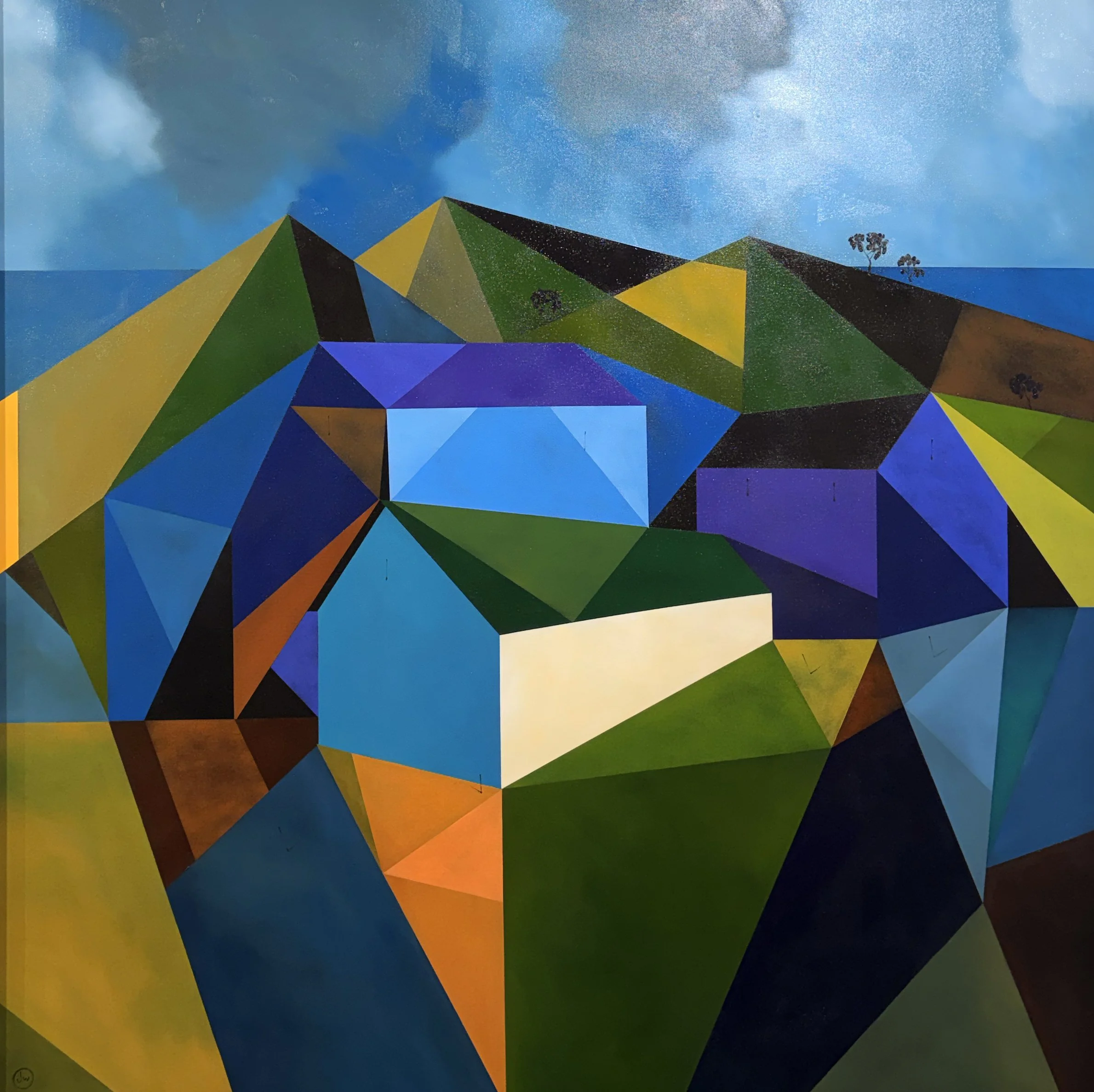 Cubist Land, Light & Sky by James Watkins 