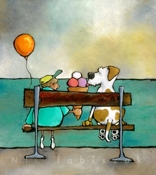 Sharing A Moment Terrier, $75