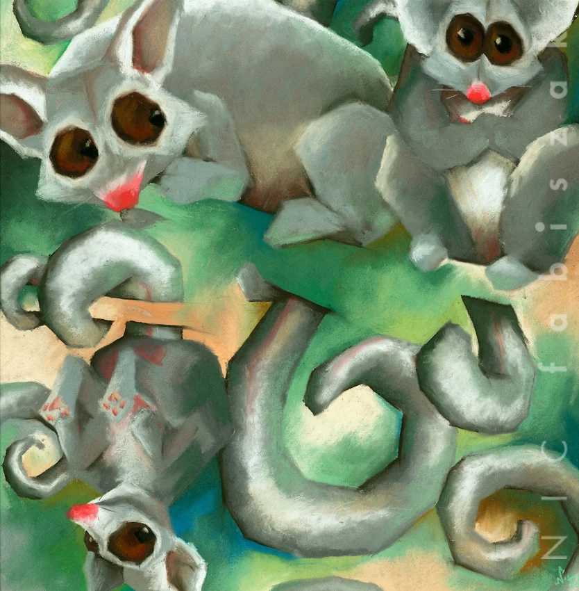 Collage Possums, $70