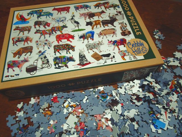 Call in and aMOOse yourself with our puzzle, celebrating Puzzletown all week (looks like I won't be getting much work done).