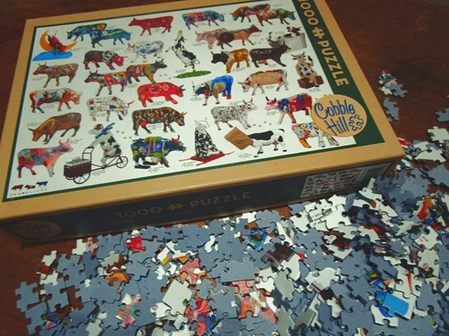 Call in and aMOOse yourself with our puzzle, celebrating Puzzletown all week (looks like I won't be getting much work done).