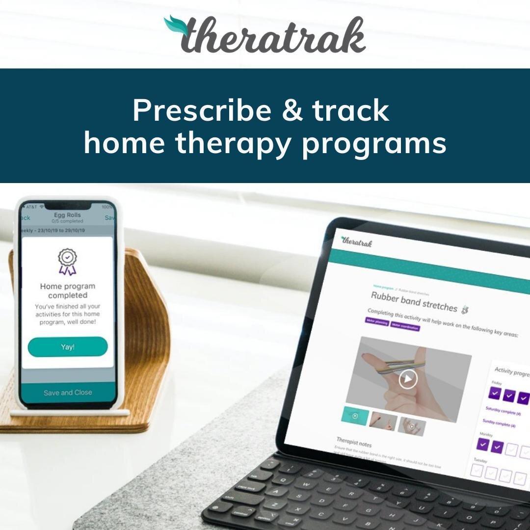 Did you know that Theratrak allows you to create, prescribe and track home therapy programs - on your phone or your computer? 💻⁠
⁠
The handy therapist app allows therapists to create custom content during sessions so that participants can re-watch t