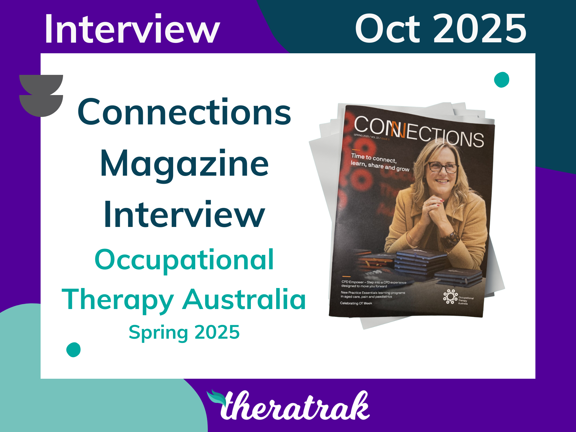 Connections Magazine Interview: Occupational Therapy Australia Member Spotlight with Laura Simmons (Spring 2025)