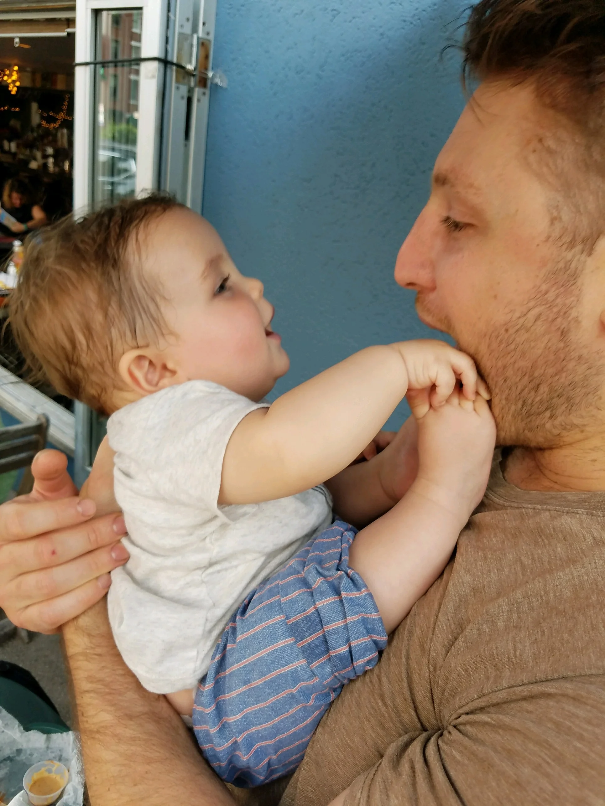 GP's Chef Justin Schwartz with Baby Rhys