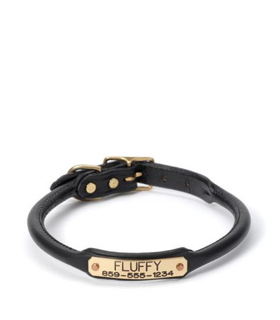 Personalised Rolled Leather collar