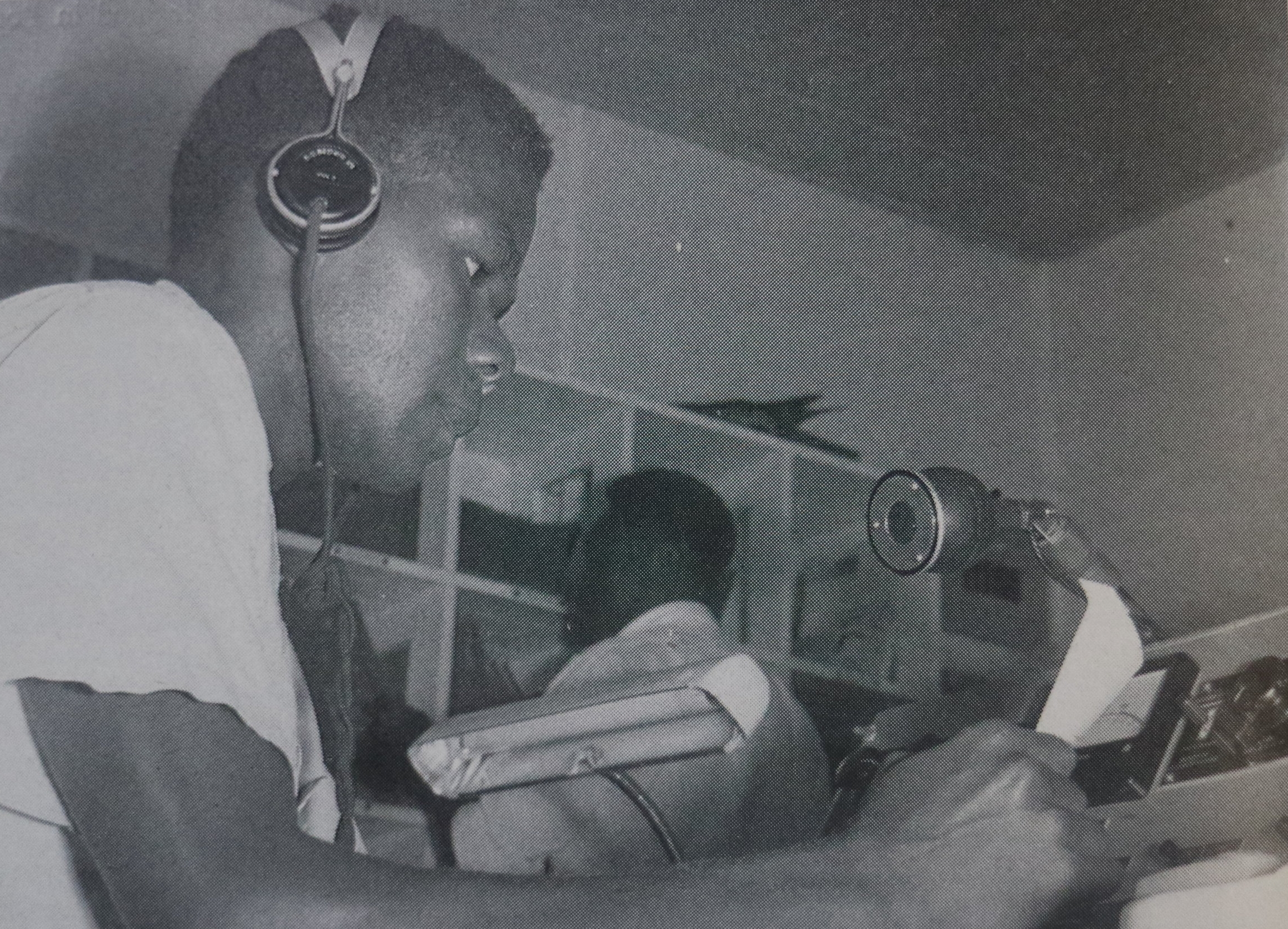 Presenter, Radio Rabaul, PNG. (NBC Archives)