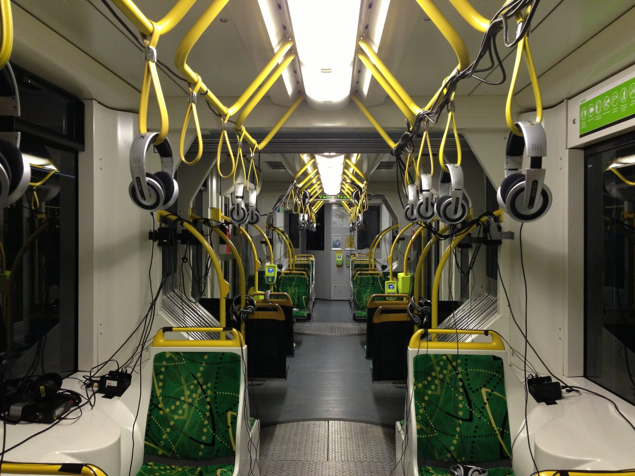  Toshiya Tsunoda and Haco’s performance installation on a Melbourne tram for Liquid Architecture’s The Sonic City. 