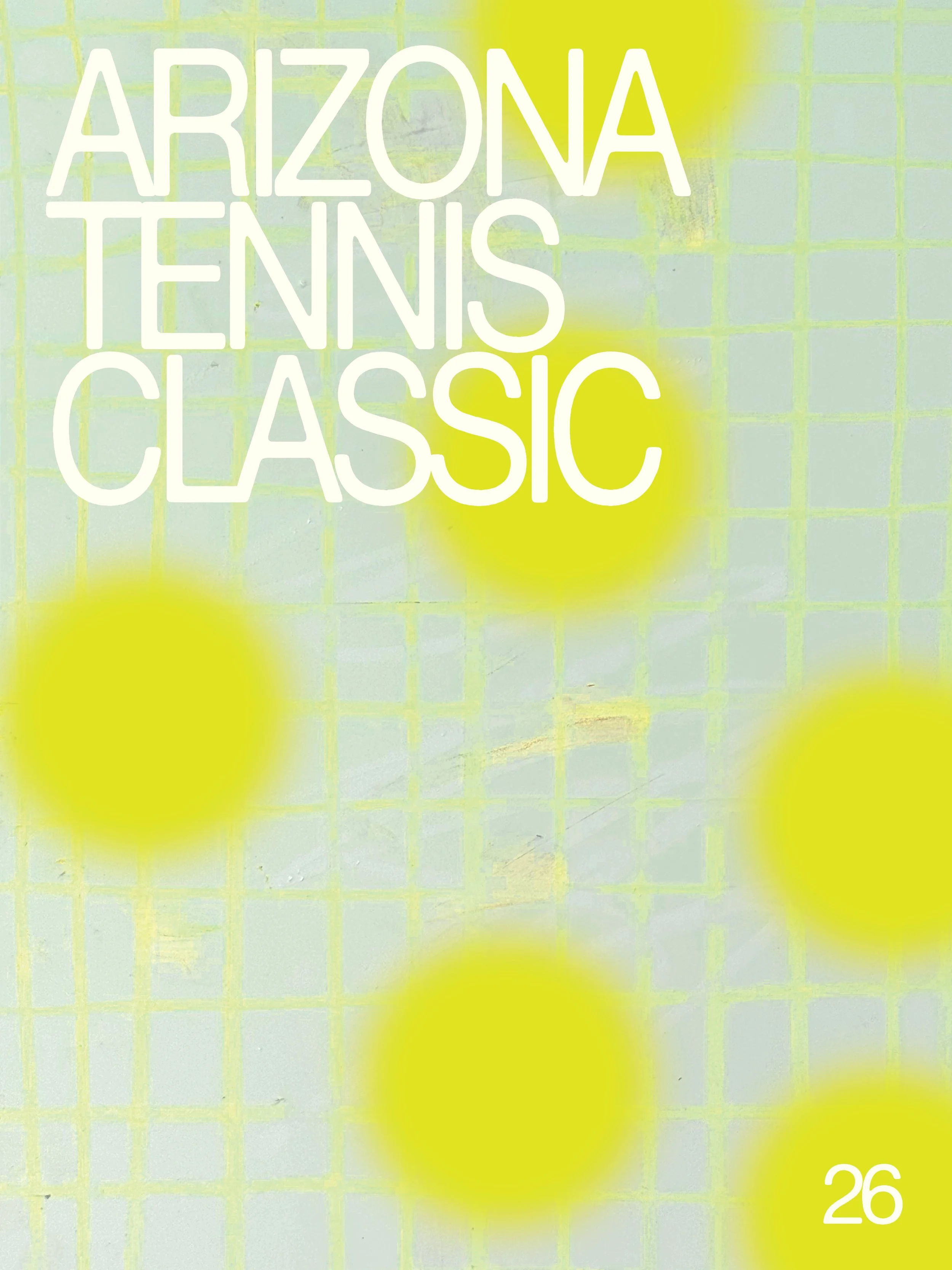Arizona Tennis Classic 2026. Tournament poster!
