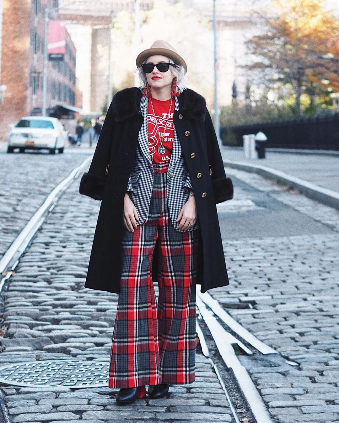 Brooklyn layers. Beacon’s Closet mixed with contemporary.