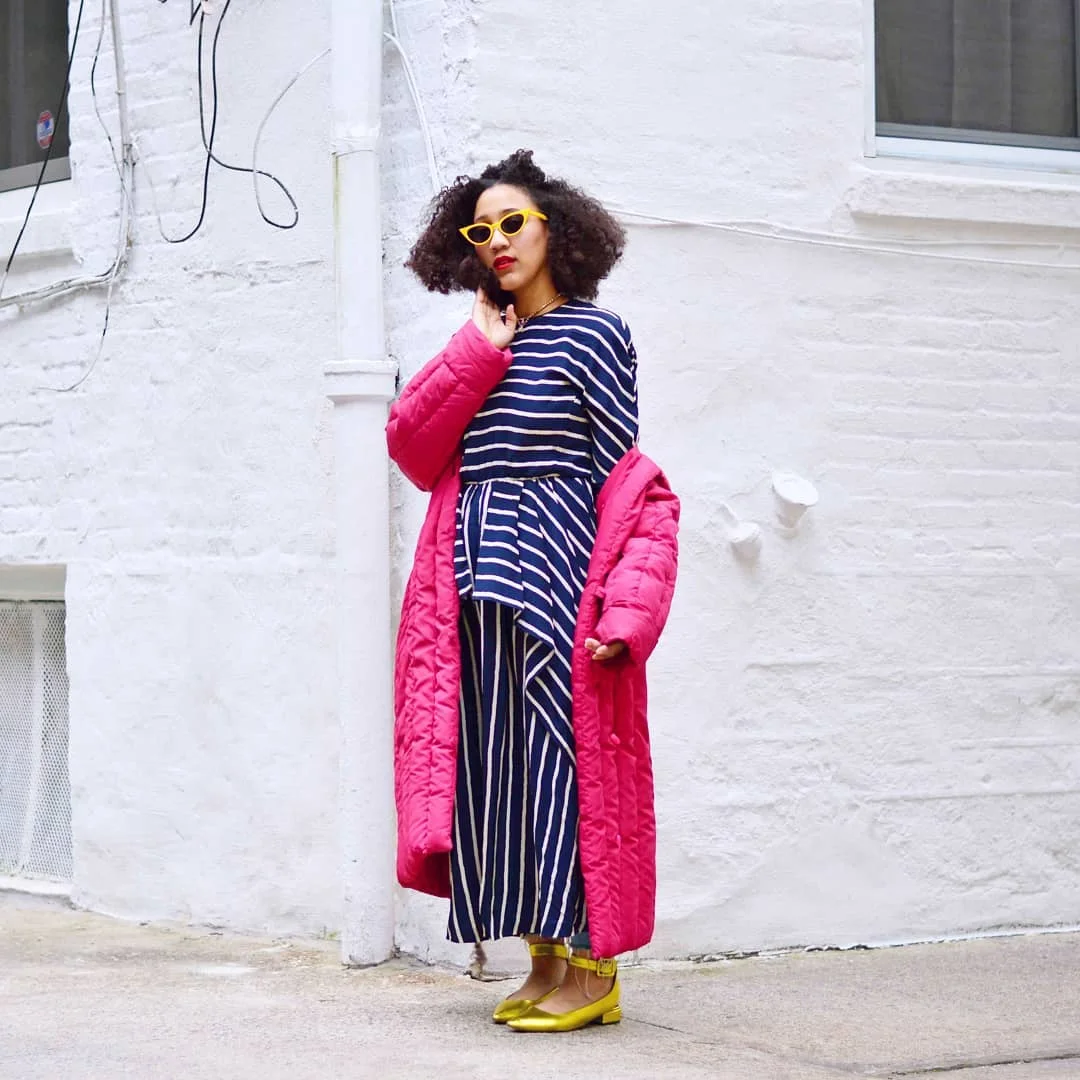 Cool in down. Dress from Retrospect Vintage and jacket from SwaneeGRACE .