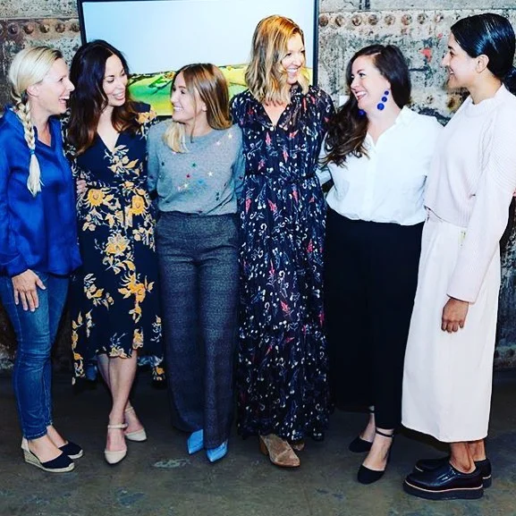 Chere (second from left) post-panel at Millie in Toronto.