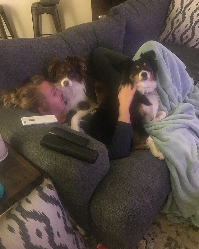 This is my happy place.
_____________________
It doesn’t matter if everything went wrong in my day and my world turned upside down. Whenever these two lay on me, all my troubles disappear.
_____________________
They might think they need me when in fact, I need them more than they could ever realize. •
•
•
•#milso #milspo #milsowife #militarywife #militarylove #militaryspouse #armylife #armywife #armymilso #deployment #dogmom #monroeandmaverick #monroetales #pcs #thatsdarling #everysquareastory #mybeautifulmess #searchwandercollect #liveunscripted #miniaussie #miniaussie_world #miniaustralianshepherd #australianshepherd #blacktriaussie #redtriaussie #aussie #myhappyplace❤ #dogsarelife #stressrelieving #mywholeworld