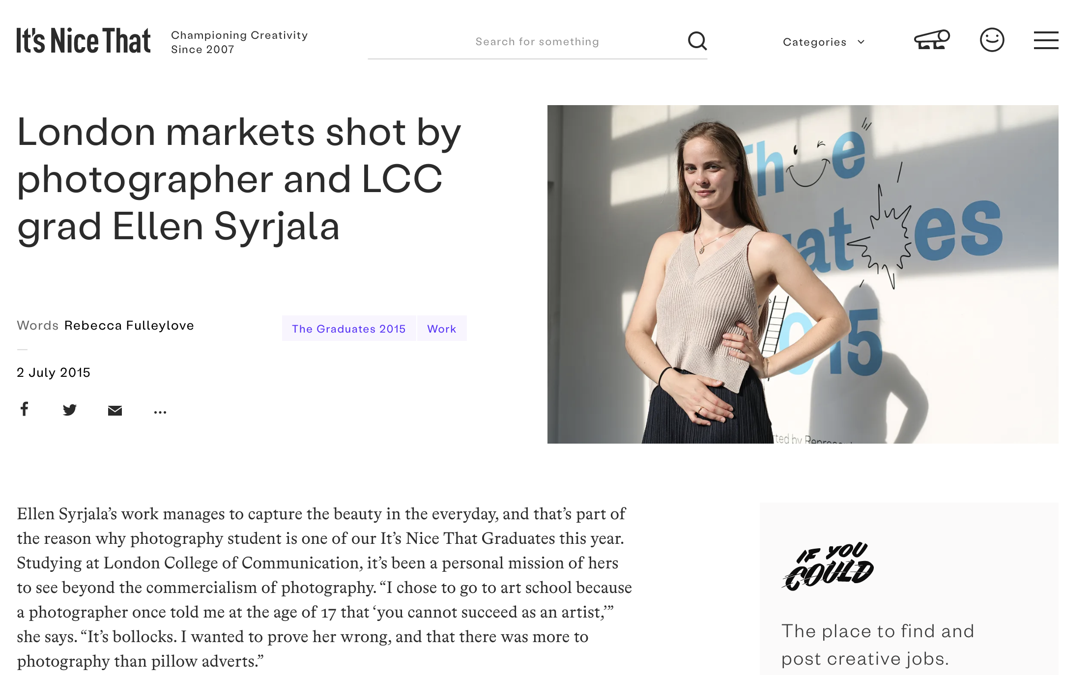 Its Nice that interview