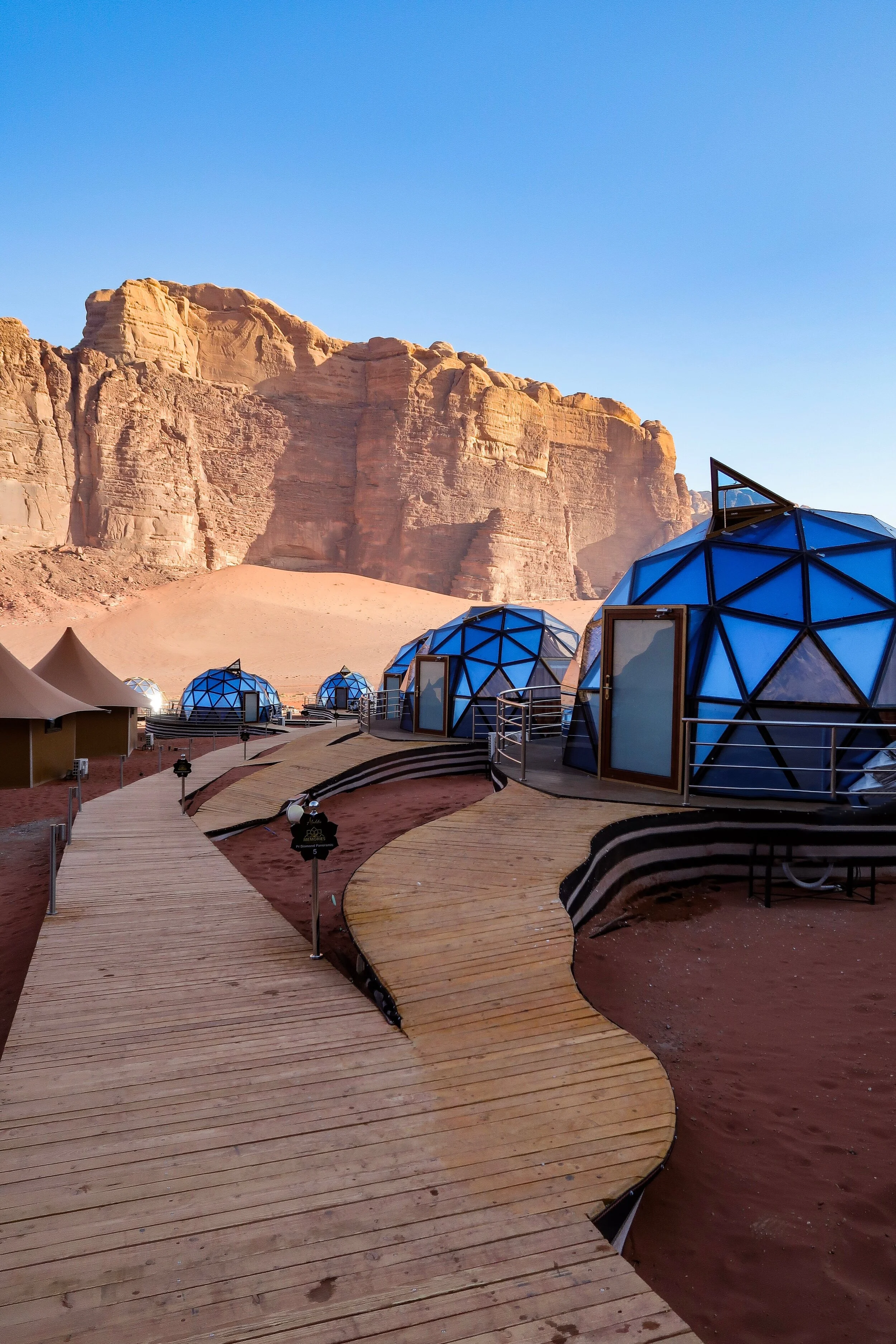 Wadi Rum - glamping under the desert sky.