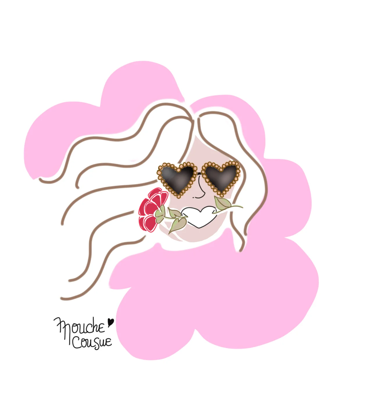 Illustration mouche cousue