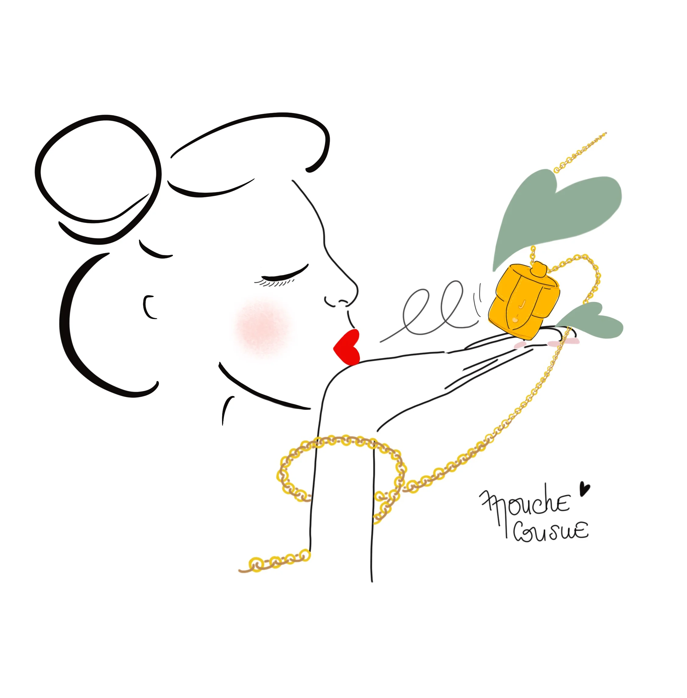 Illustration mouche cousue - l’art du sac miniature