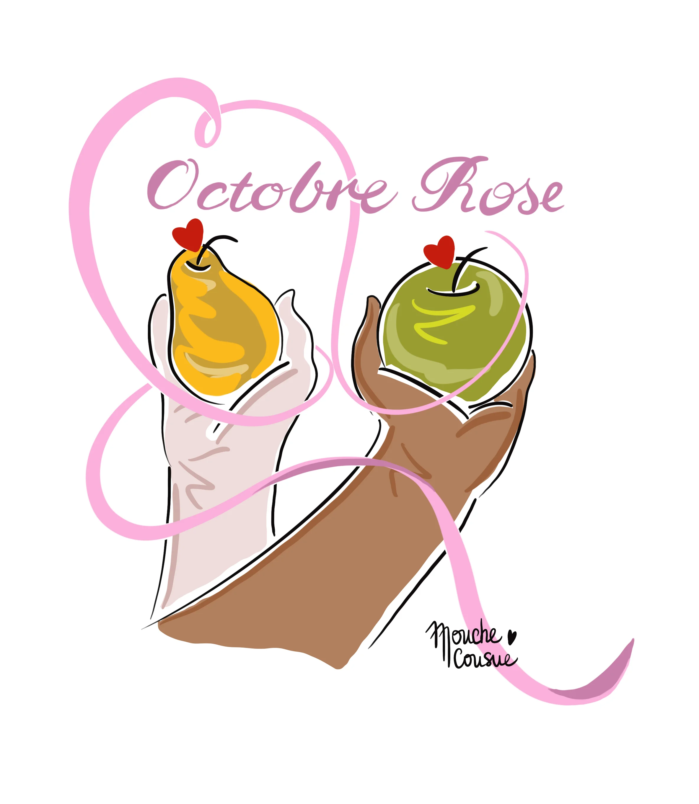 Illustration mouche cousue