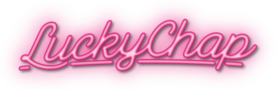 LUCKY CHAP PINK NEON LOGO