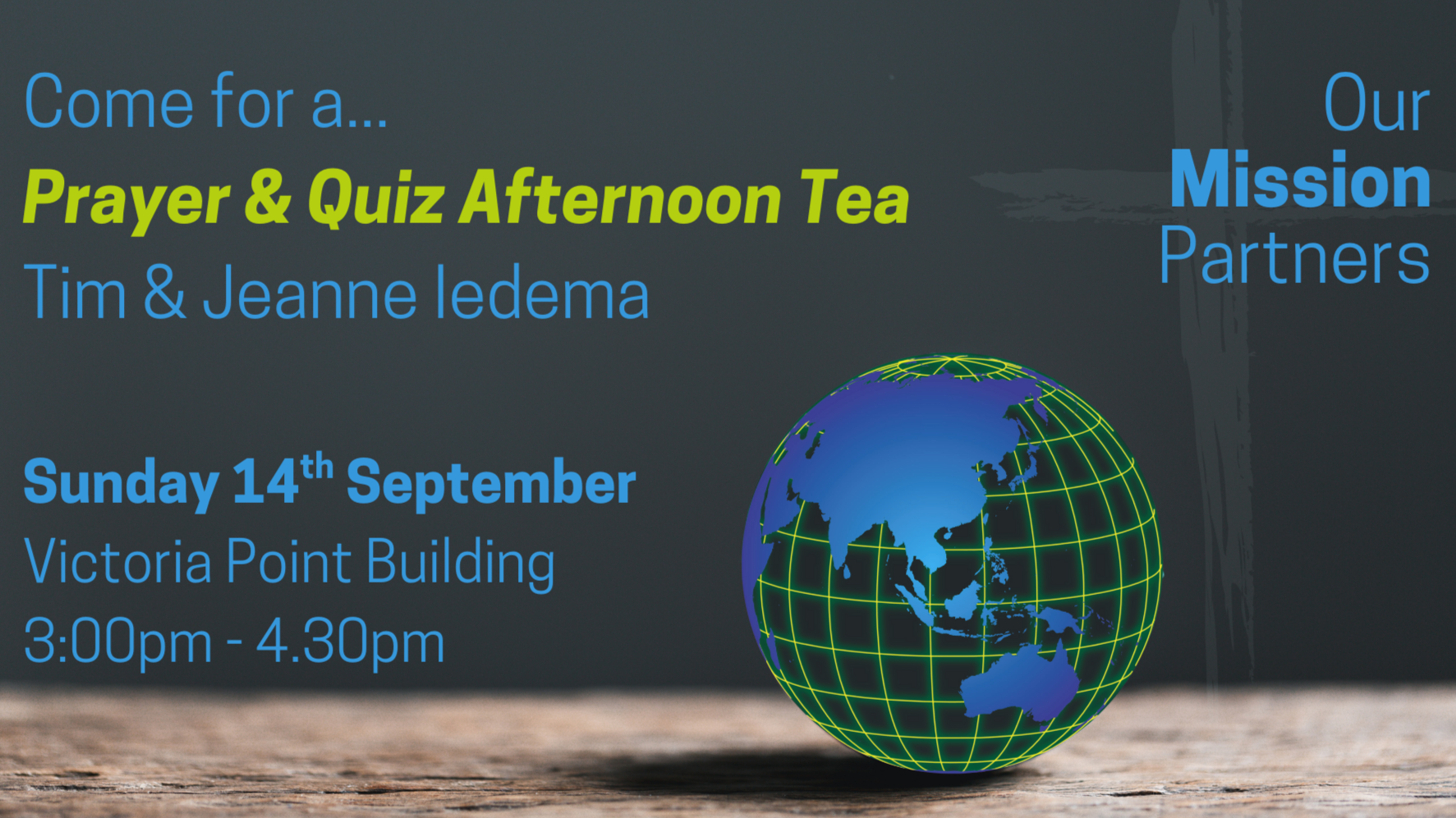 Missions Prayer & Quiz Afternoon Tea